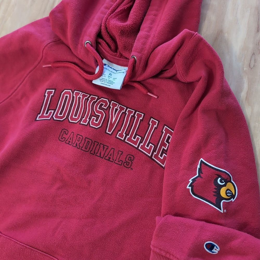 Women's XL Louisville Cardinals Champion Authentic Hoodie‎